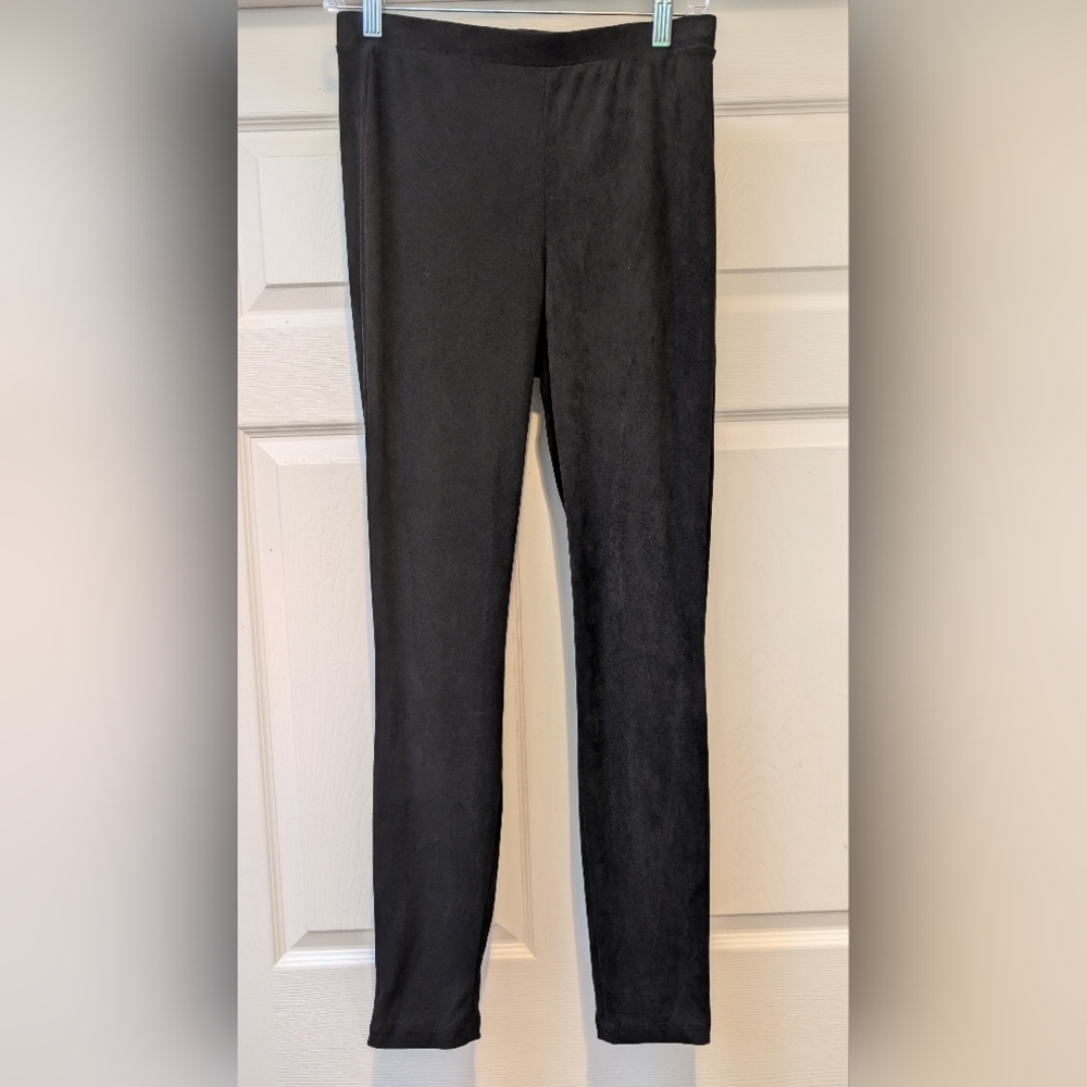 NEW! BB Dakota Women's Black Velvety Polyester Elastane Stretch Pants Size Small